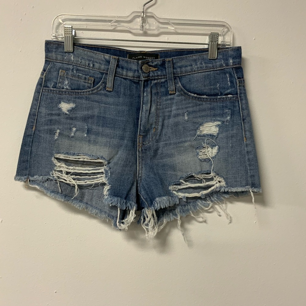 Flying Monkey fray shorts